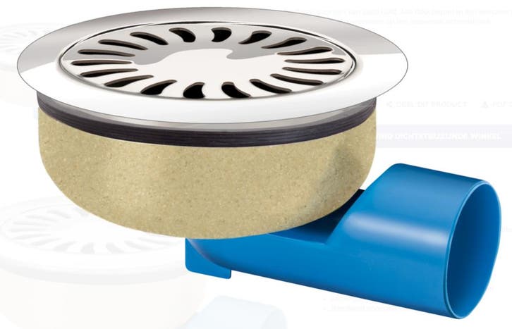 Afvoerput | RVS | Zandhuid | ø 150 mm HorecaTraders, Zakelijke goederen, Horeca | Meubilair en Inrichting, Verzenden