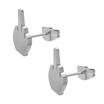 Fako Bijoux - Oorbellen - Steker - RVS - Stainless Steel -, Verzenden, Nieuw
