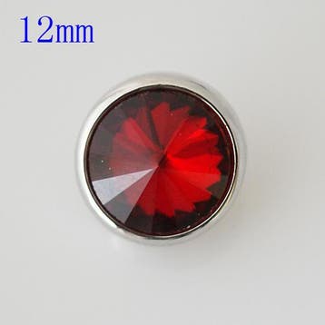 Drukker Crystal Metal stone red- 12 mm click (Sieraden), Ophalen of Verzenden, Nieuw, Overige typen