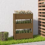 vidaXL Plantenbak 77x25x104,5 cm massief grenenhout, Verzenden, Nieuw, Hout, 60 tot 100 cm