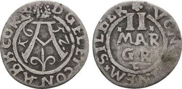 2 Mariengroschen Corvey 1652 Corvey Abtei: Arnold von Wal..., Verzenden