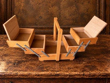Opbergkoffer - Hout - naaldenetui
