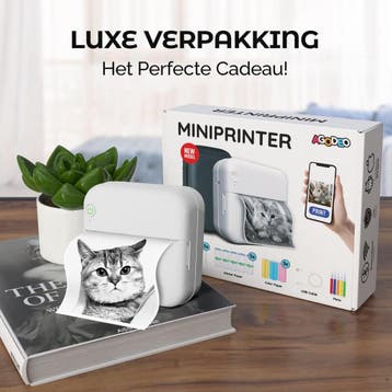 Agodeo Mini Printer 300 DPI - Pocket Printer - Fotoprinter, Computers en Software, Ophalen of Verzenden, Zo goed als nieuw, AgoDeo