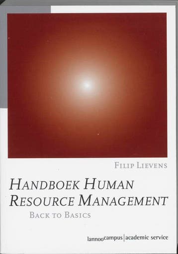 Handboek human resource management - F. Lievens, Verzenden, Gelezen, F. Lievens