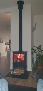 Bestfire Z08-L houtkachel – strak design met krachtig vuur, Huis en Inrichting, Ophalen of Verzenden, Vrijstaand, Hout, Nieuw