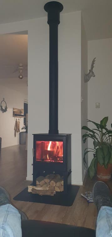 Bestfire Z08-L houtkachel – strak design met krachtig vuur, Ophalen of Verzenden, Vrijstaand, Hout, Nieuw