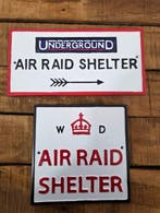 Luchtaanvalschuilkelder - Reclamebord - Aluminium, Nieuw