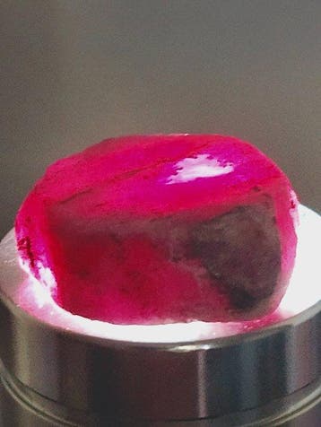 Robijn Ruw - Hoogte: 2.4 cm - Breedte: 2.4 cm- 12.33 g - (1)