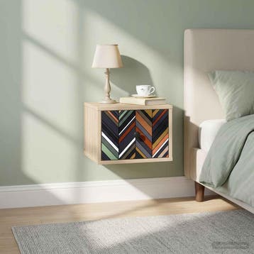 vidaXL Wandkastje OMMEN 2 st Sonoma Eiken 36 x 33 x 25 cm, Minder dan 45 cm, Verzenden, Nieuw, Minder dan 55 cm