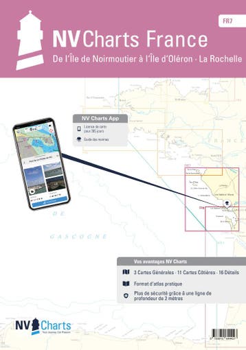 NV Charts Frankrijk  FR 7 - Îles de Noirmoutier naar Oléron, Ophalen of Verzenden, Nieuw