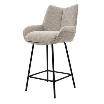 DS4U - Ivan barkruk 65 cm - Set van 2 - Champagne - Stof -, Ophalen of Verzenden, Nieuw