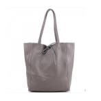 Grijze Vera Pelle leren shopper, Verzenden, Nieuw
