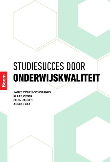 Studiesucces door onderwijskwaliteit - Janke Cohen-Schotanus, Verzenden, Gelezen, Janke Cohen-Schotanus
