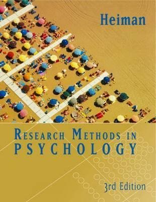 Research Methods in Psychology 9780618170289, Verzenden, Zo goed als nieuw