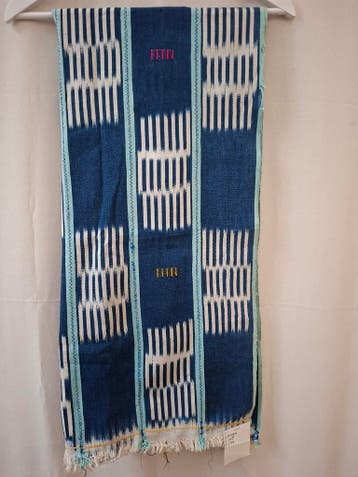 Vintage geweven Baule omslagdoek, Verzenden, Gebruikt, Handgemaakt