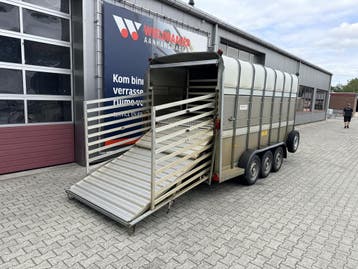 Ifor Williams veewagen dubbeldek | 434x178x212 - 3500 | 2017, Gebruikt, Aluminium, Overige typen