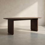 *WOONWINKEL* Organische Tafel Walnoot Bruin 180 Cm, Verzenden, Nieuw