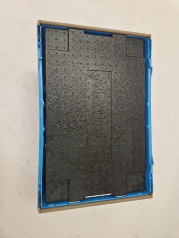 Nestbare Stapelbak, 600x400x360 mm, euronorm, blauw, Ophalen of Verzenden