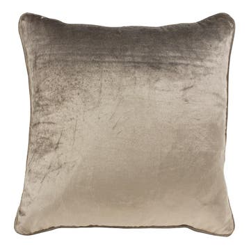 kussen fluweel taupe 45x45cm, Verzenden, Nieuw