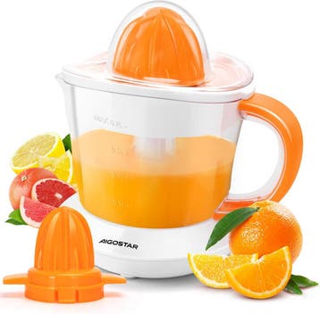 Citruspers - Elektrisch - 40W - Oranje - Aigostar, Witgoed en Apparatuur, Juicers, Verzenden, Zo goed als nieuw