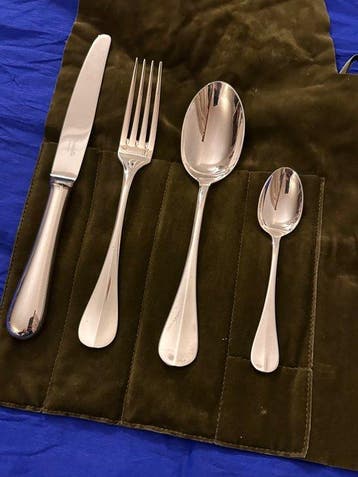 Christofle - Bestekset (4) - Fidelio - Verzilverd -