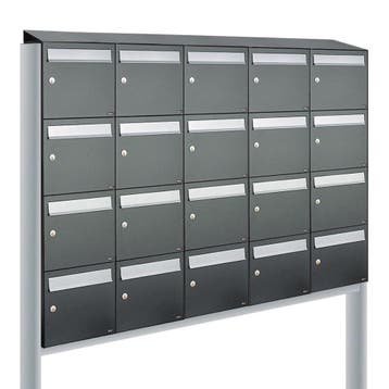 Brievenbusunit Flow set vrijstaand 5-breed, 4-hoog -, Verzenden, Nieuw