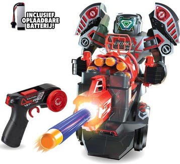 RC Robo Rapidfire - 2-in-1 Schietende Robot - Speelgoedrobot, Verzenden, Nieuw