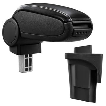 Armsteun-Seat Leon 1P-2005-2012-kunstleer-zwart+wit stiksel, Verzenden, Nieuw