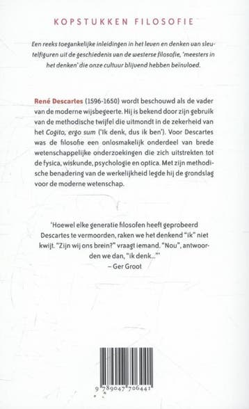 Kopstukken filosofie Descartes / Kopstukken filosofie, Boeken, Verzenden, Zo goed als nieuw, Tom Sorell