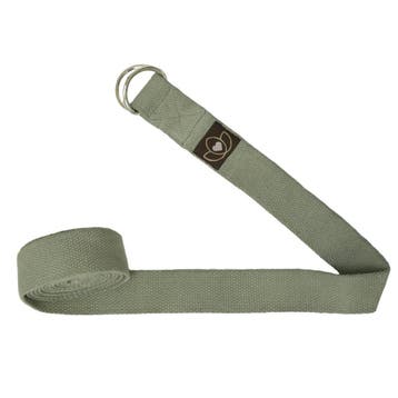 Yoga riem extra lang asgroen - Lotus, Verzenden, Nieuw