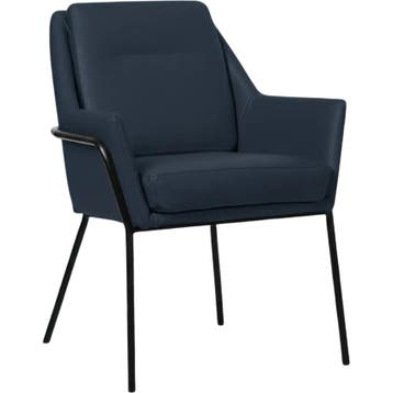 Leren eetkamerstoel Mix - Toledo Kobalt (blauw) - Poten, Huis en Inrichting, Stoelen, Bohemian, Industrieel, Modern, Scandinavisch