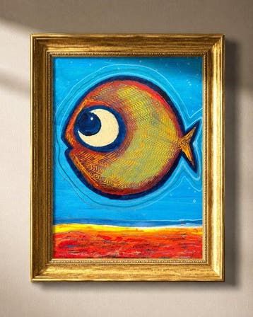 Denis Kuvayev (1971) - Goldfish on golden bottom - No