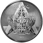 EC8 - St. Lucia Coat of Arms 1 oz 2023 (25.000 oplage), Postzegels en Munten, Verzenden, Midden-Amerika, Losse munt, Zilver