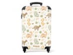 Veiling - Koffer - Dino patroon in pastelkleuren, Nieuw