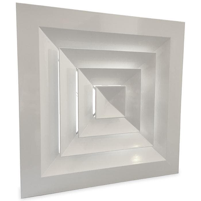 Vierkant plafondrooster met vast uitblaaspatroon 450x450mm, Doe-het-zelf en Verbouw, Ventilatie en Afzuiging, Nieuw, Verzenden