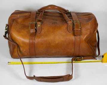 Cristina Firenze – Borsone da viaggio vintage in vera pelle