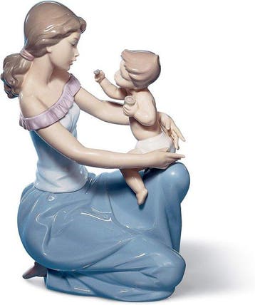 Lladró - Beeldje - Madre con Bambino - Porselein