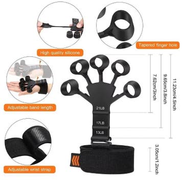 Hand Grip Trainer Vinger Pols Krachttrainer 6 Weerstanden, Sport en Fitness, Verzenden, Nieuw