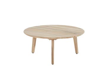 4 Seasons Outdoor Gabor teak loungetafel Ø 90 cm * SALE * |, Ophalen of Verzenden, Nieuw