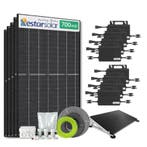 Zonnepanelen Pakket Platdak 5.6 kW 8x 700Wp Micro-omv., Doe-het-zelf en Verbouw, Zonnepanelen en Toebehoren, Ophalen of Verzenden