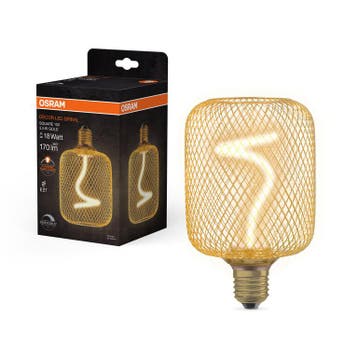 Osram LED Decor E27 3.5W 170lm 1800K Square Goud | Dimbaar, Ophalen of Verzenden, Nieuw