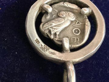 Oud-Grieks, Hellenistisch Zilver Coin pendant