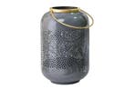 Decoratieve lantaarn CANDLELIGHT 30cm grijs metaal, Huis en Inrichting, Ophalen of Verzenden, Nieuw