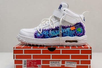 Nike X Off White - Air Force 1 Mid SP Graffiti White -, Nieuw