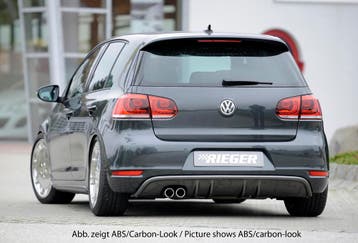 Rieger diffuser met 2 dubbele finnen | Golf 6 Cabrio | Golf, Verzenden, Nieuw, Volkswagen