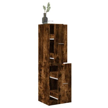 vidaXL Apothekerskast 30x41x144,5 cm bewerkt hout gerookt, Huis en Inrichting, Kasten | Overige, Verzenden, Nieuw