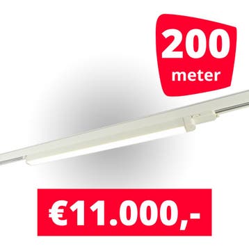 100x LED Railverlichting TL Linear 120 cm White spots + 200M, Ophalen of Verzenden