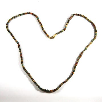 Oude Egypte, late periode Faience faienceketting (Zonder, Sieraden, Tassen en Uiterlijk, Antieke sieraden