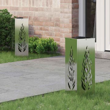 vidaXL Solar LED Pad Licht 2 st Warmwit 18 x 18 x 50 cm, Verzenden, Nieuw, Zonne-energie