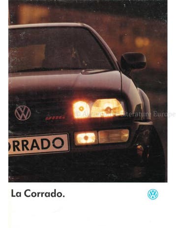 1991 VOLKSWAGEN CORRADO BROCHURE FRANS, Nieuw, Volkswagen, Author